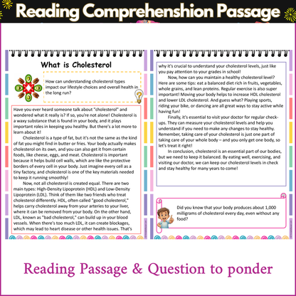 What is Cholesterol | Reading Comprehension Passage and Questions