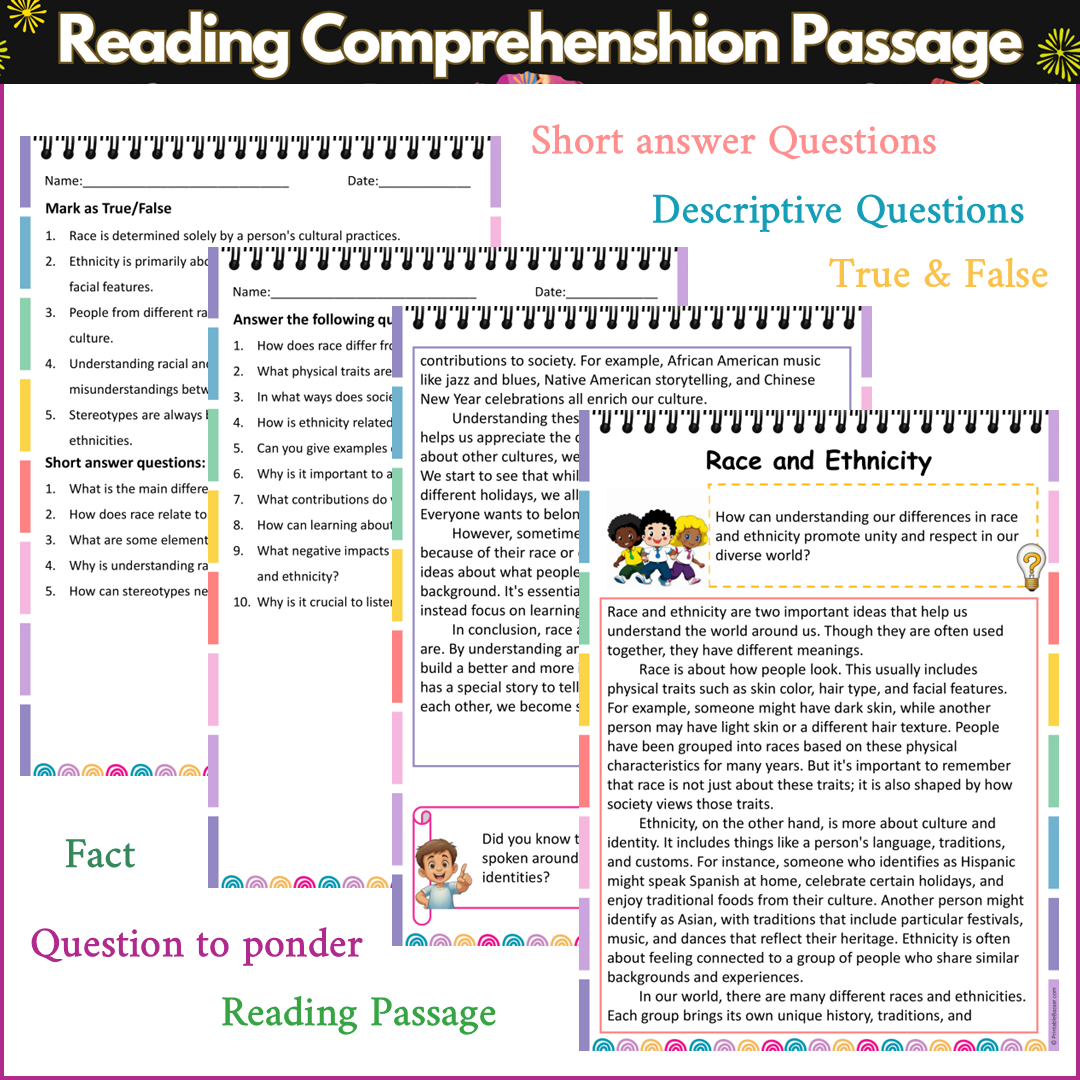 Race and Ethnicity | Reading Comprehension Passage and Questions