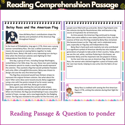 Betsy Ross and the American Flag | Reading Comprehension Passage and Questions