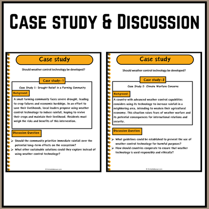 Should weather control technology be developed? | Debate Case Study Worksheet