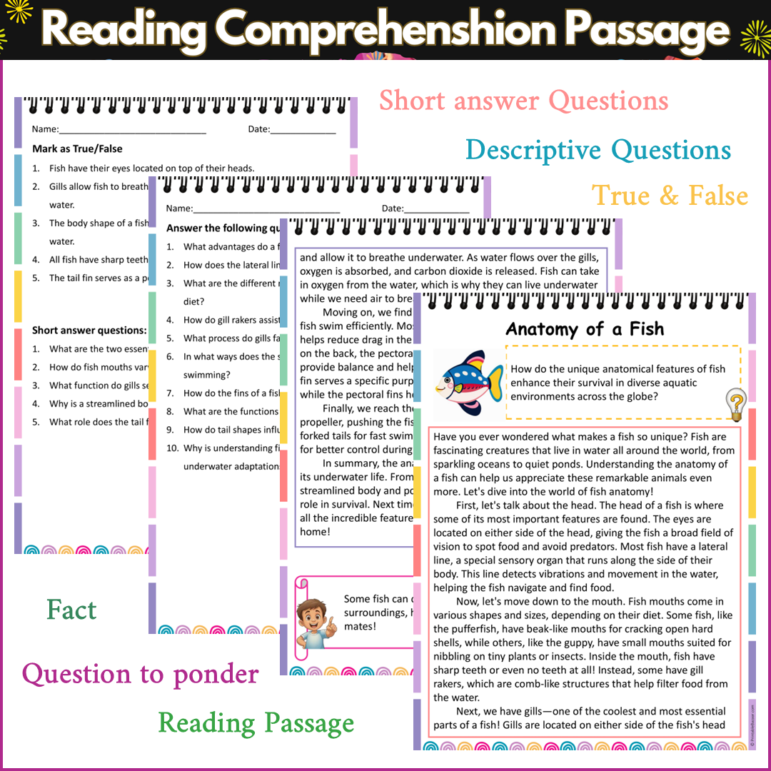 Anatomy of a Fish | Reading Comprehension Passage and Questions