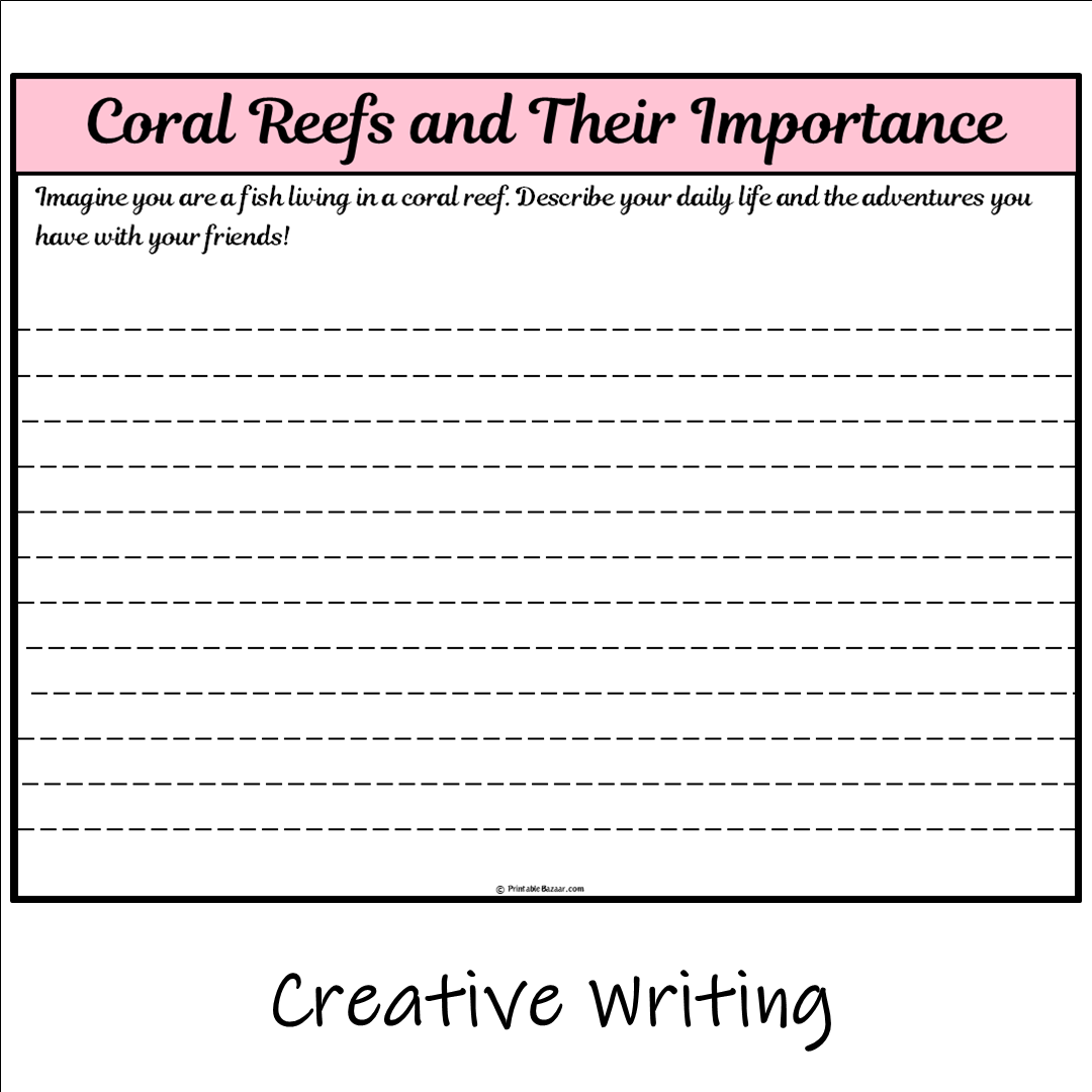 Coral Reefs and Their Importance | Main Idea and Supporting Details Reading Passage and Questions