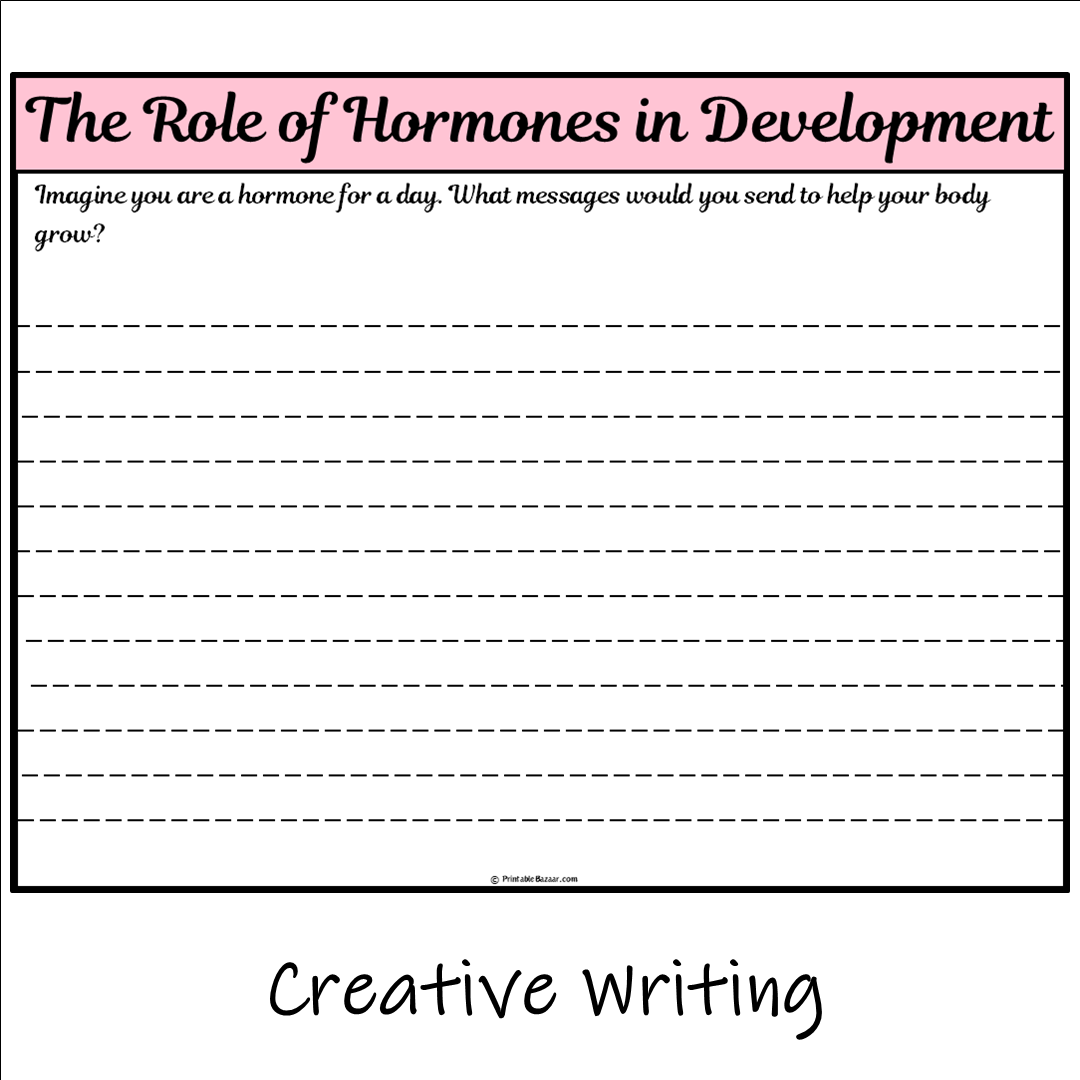 The Role of Hormones in Development | Main Idea and Supporting Details Reading Passage and Questions