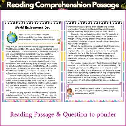 World Environment Day | Reading Comprehension Passage and Questions