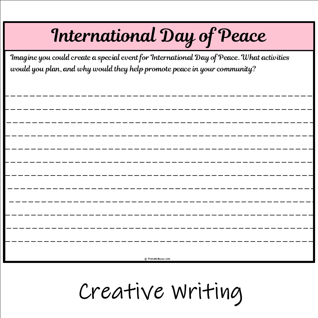 International Day of Peace | Main Idea and Supporting Details Reading Passage and Questions
