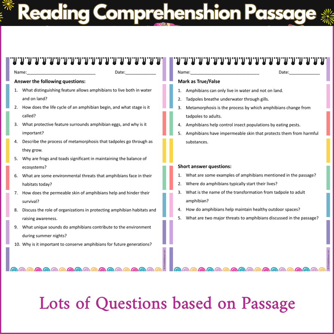 Amphibians | Reading Comprehension Passage and Questions