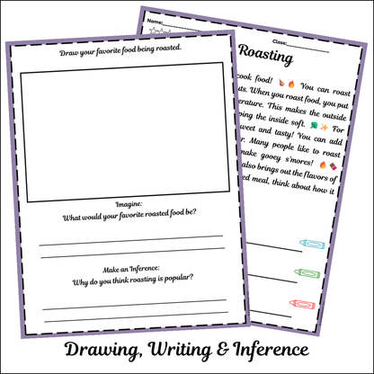 Roasting | Short Reading Comprehension Creative Worksheet