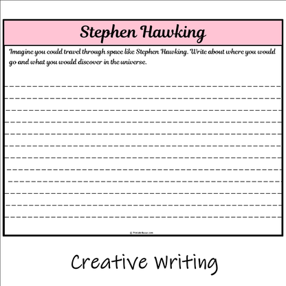 Stephen Hawking | Main Idea and Supporting Details Reading Passage and Questions