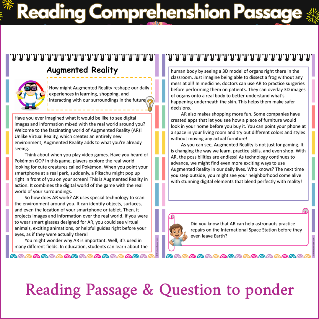 Augmented Reality | Reading Comprehension Passage and Questions