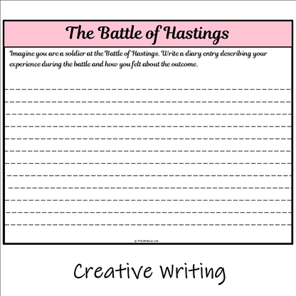 The Battle of Hastings | Main Idea and Supporting Details Reading Passage and Questions