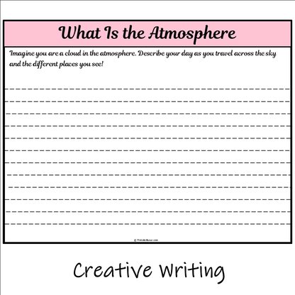 What Is the Atmosphere | Main Idea and Supporting Details Reading Passage and Questions