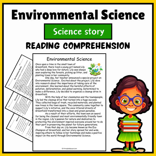 Environmental Science | Science Story Reading Comprehension Activity