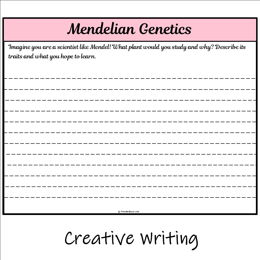 Mendelian Genetics | Main Idea and Supporting Details Reading Passage and Questions