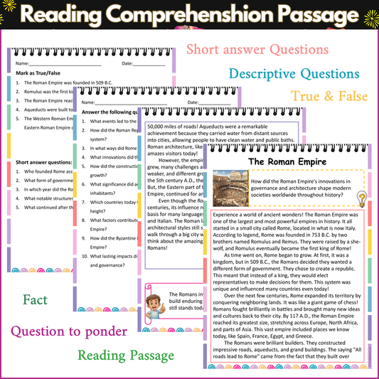 The Roman Empire | Reading Comprehension Passage and Questions