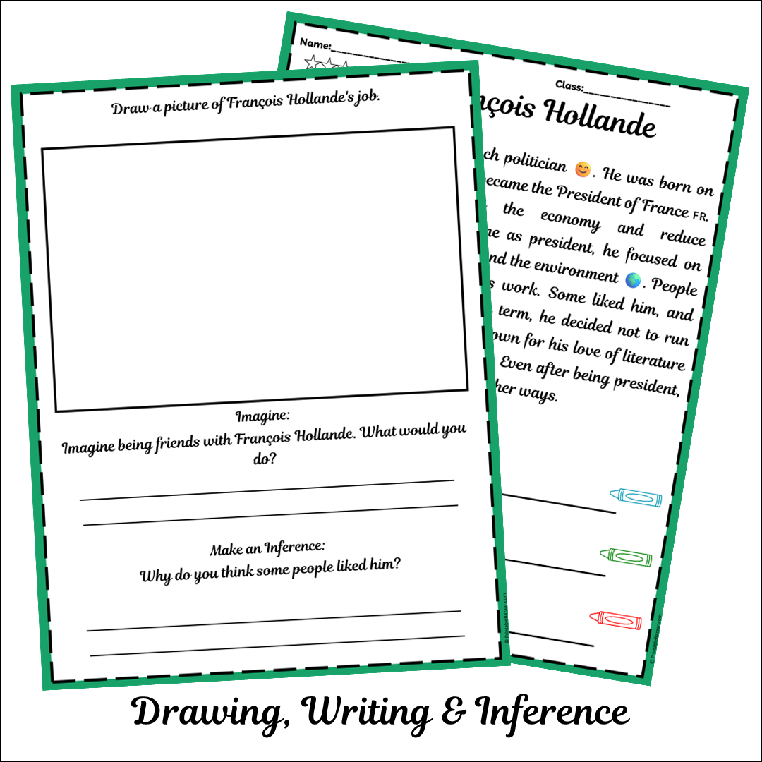 François Hollande | Short Reading Comprehension Creative Worksheet