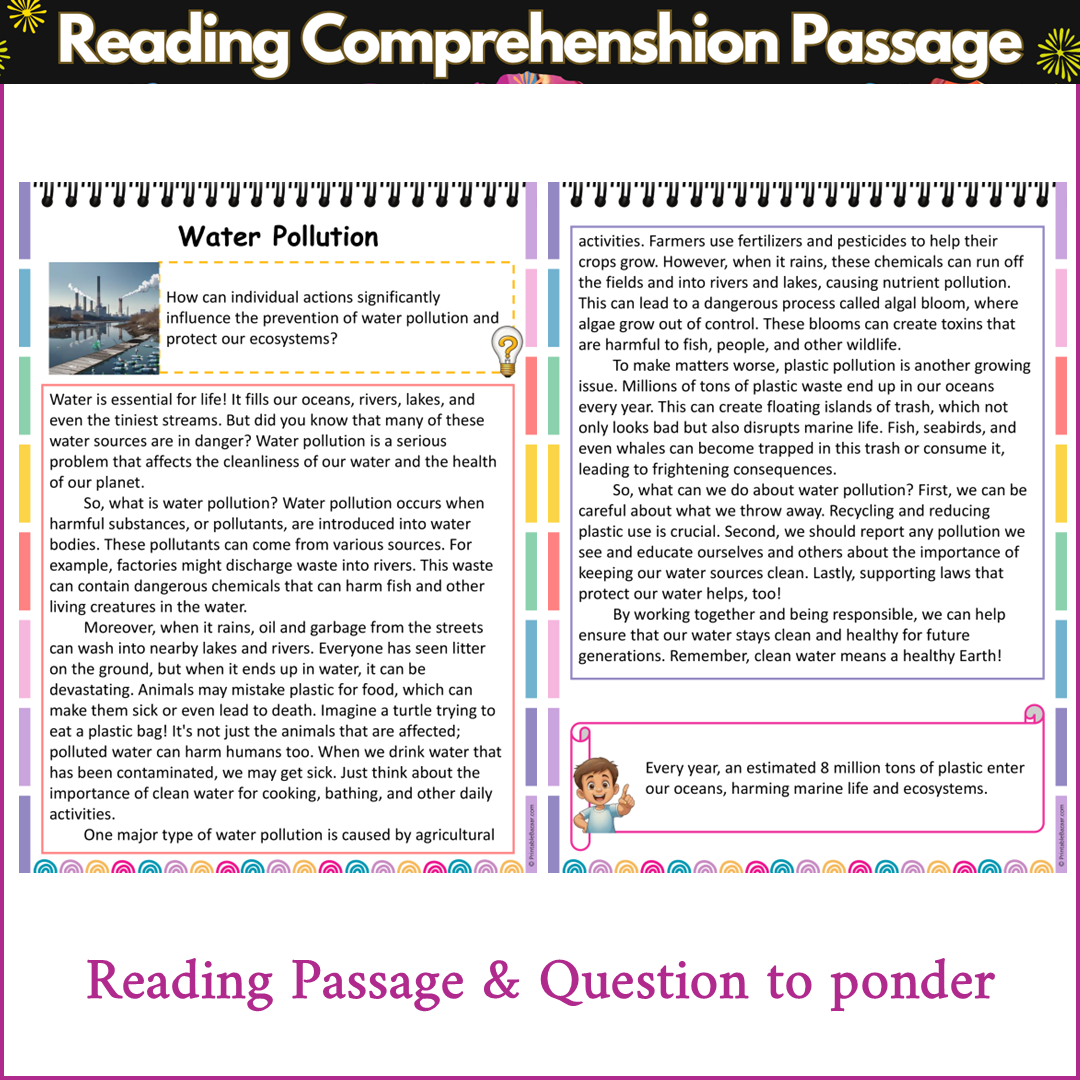 Water Pollution | Reading Comprehension Passage and Questions