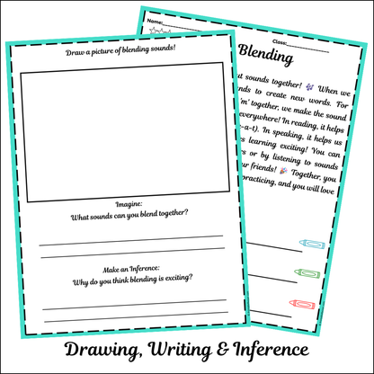 Blending | Short Reading Comprehension Creative Worksheet
