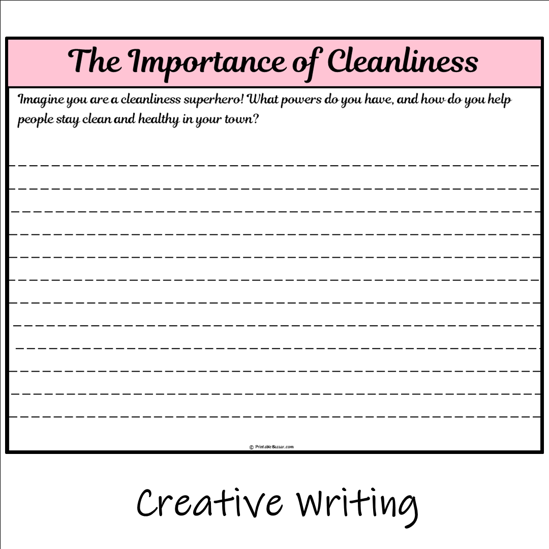 The Importance of Cleanliness | Main Idea and Supporting Details Reading Passage and Questions