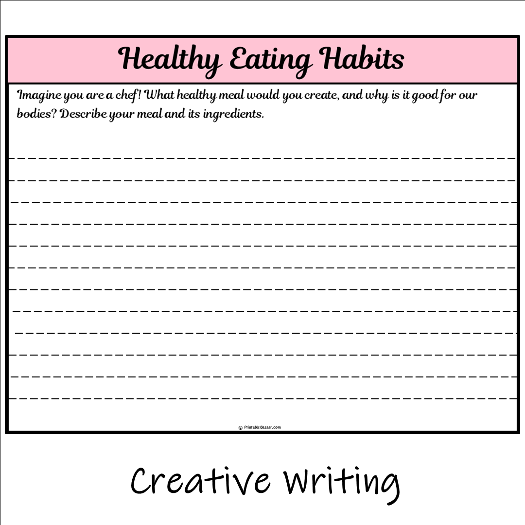 Healthy Eating Habits | Main Idea and Supporting Details Reading Passage and Questions