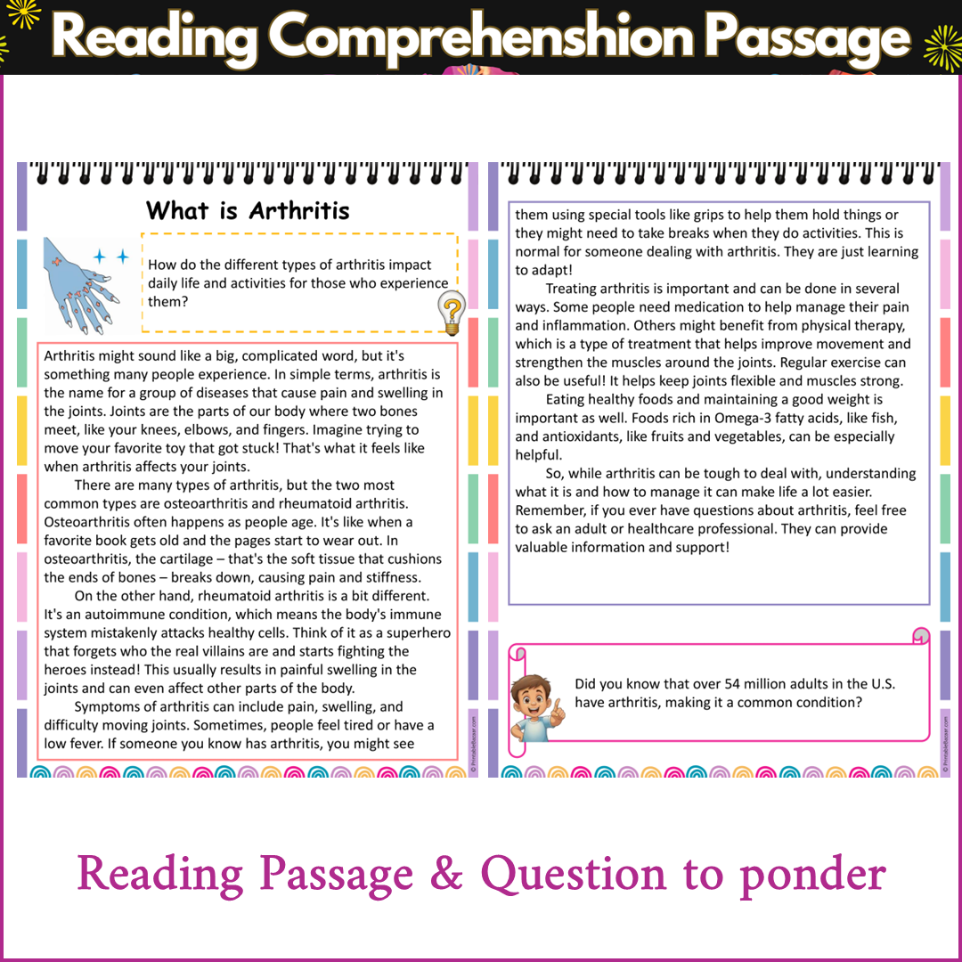 What is Arthritis | Reading Comprehension Passage and Questions