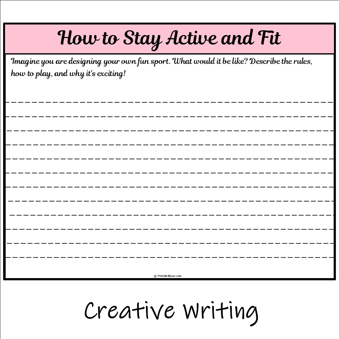 How to Stay Active and Fit | Main Idea and Supporting Details Reading Passage and Questions