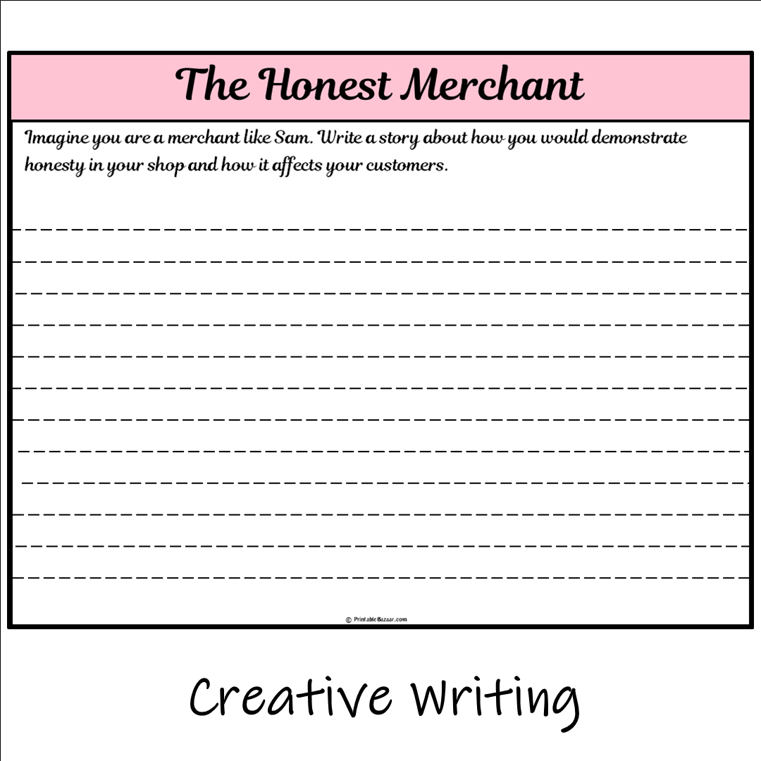 The Honest Merchant | Main Idea and Supporting Details Reading Passage and Questions