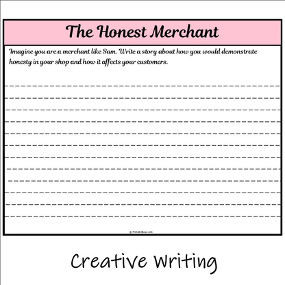 The Honest Merchant | Main Idea and Supporting Details Reading Passage and Questions