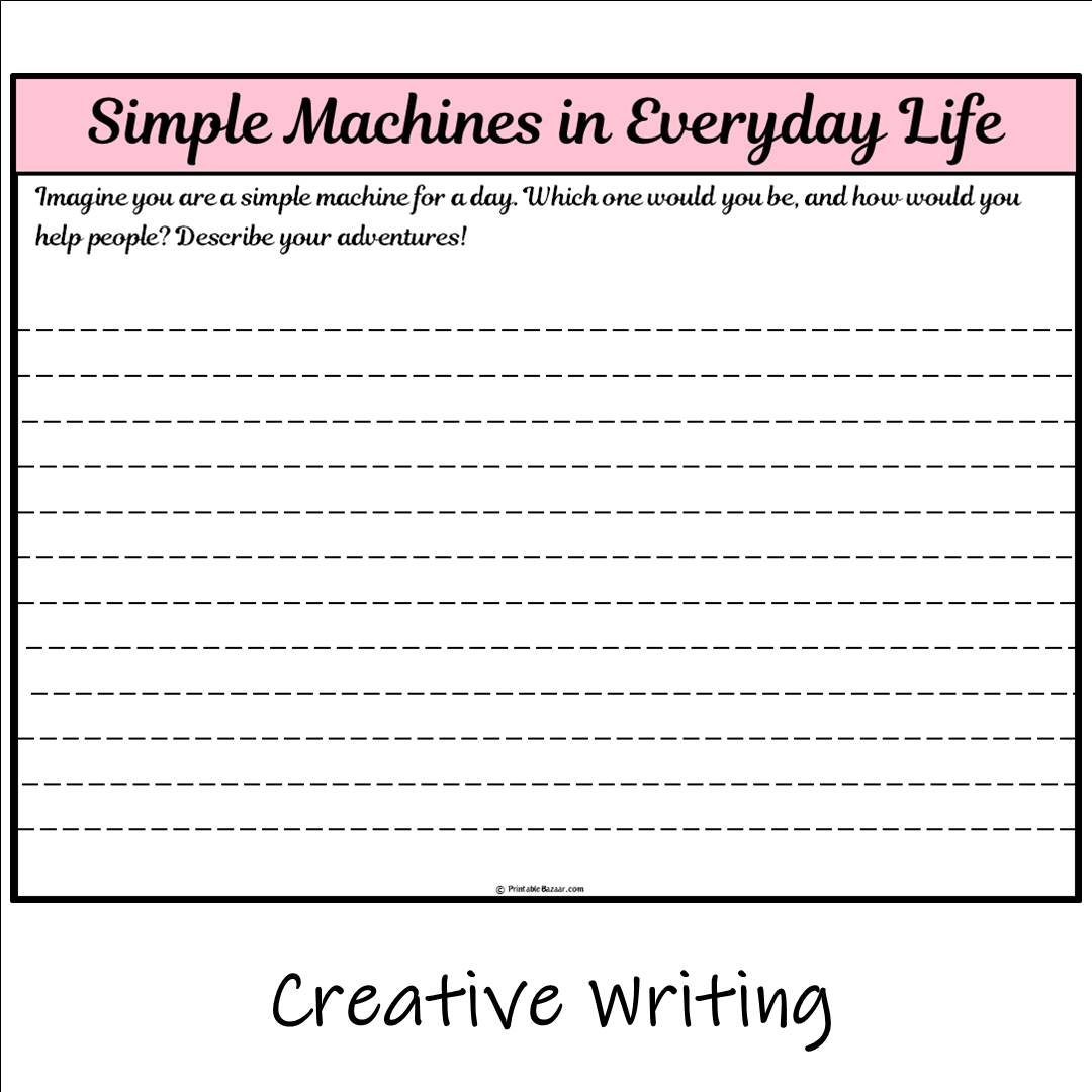 Simple Machines in Everyday Life | Main Idea and Supporting Details Reading Passage and Questions