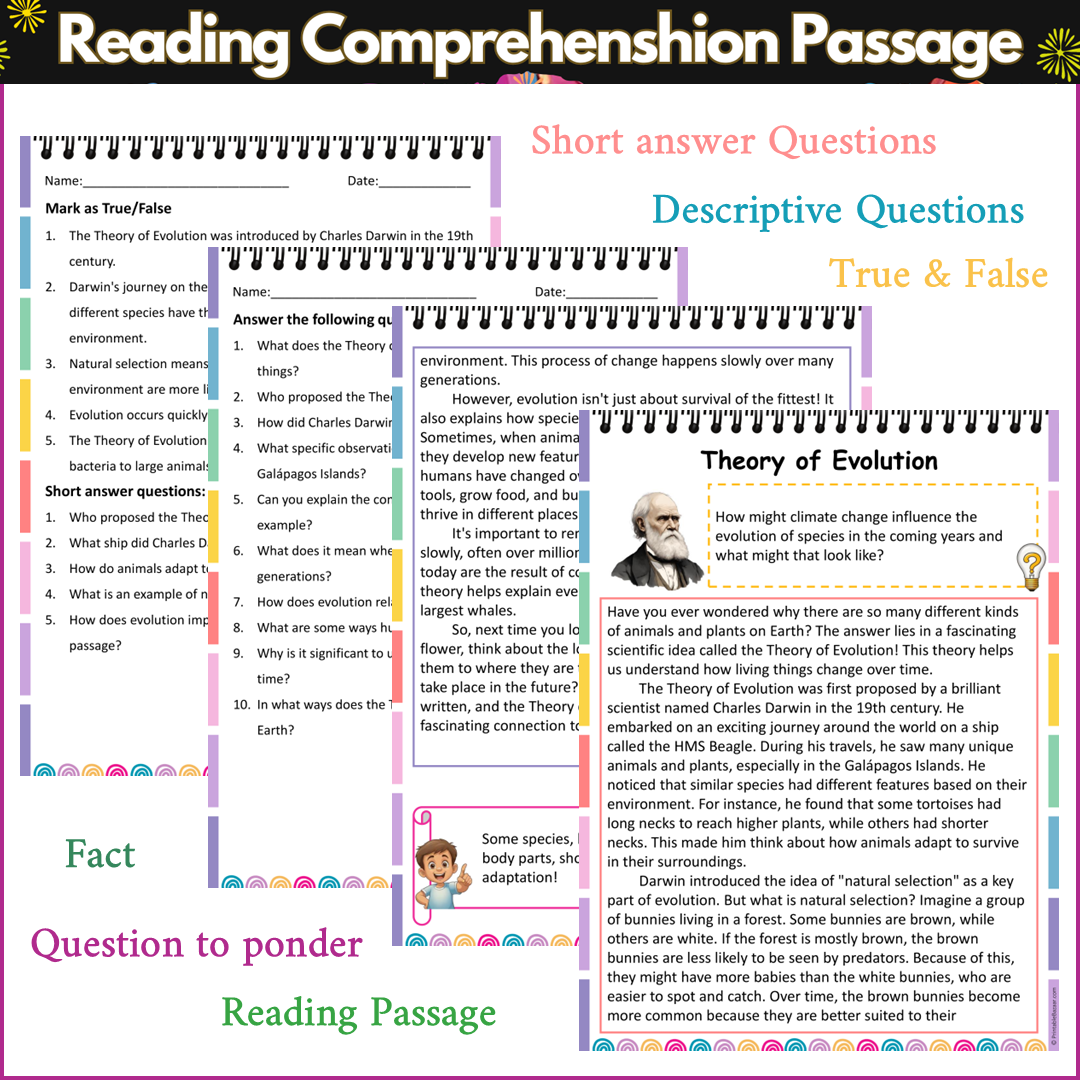 Theory of Evolution | Reading Comprehension Passage and Questions