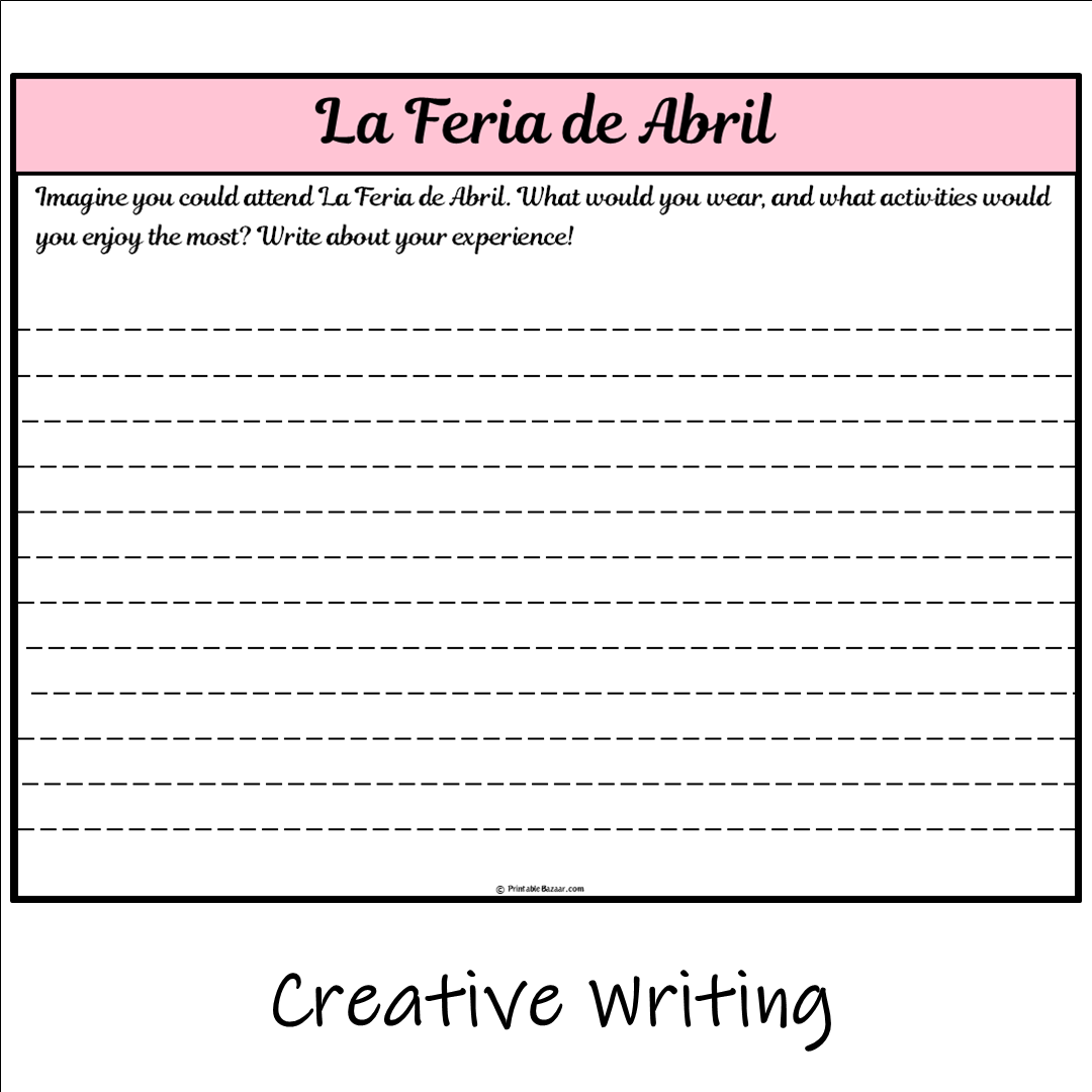 La Feria de Abril | Main Idea and Supporting Details Reading Passage and Questions