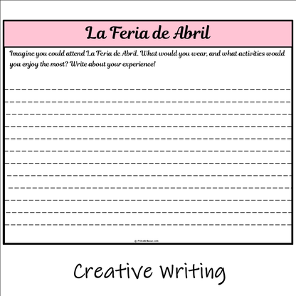 La Feria de Abril | Main Idea and Supporting Details Reading Passage and Questions