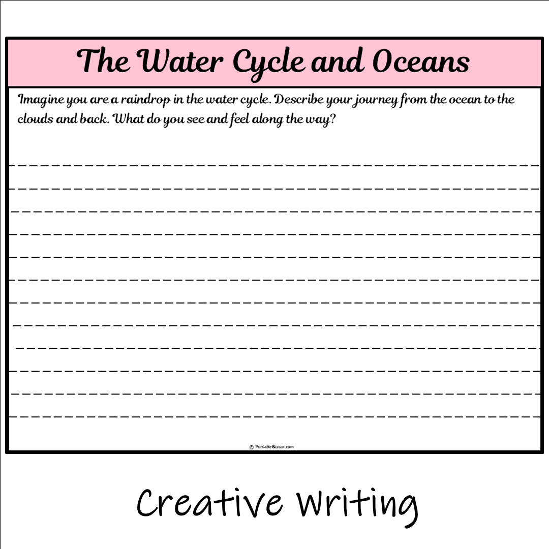 The Water Cycle and Oceans | Main Idea and Supporting Details Reading Passage and Questions