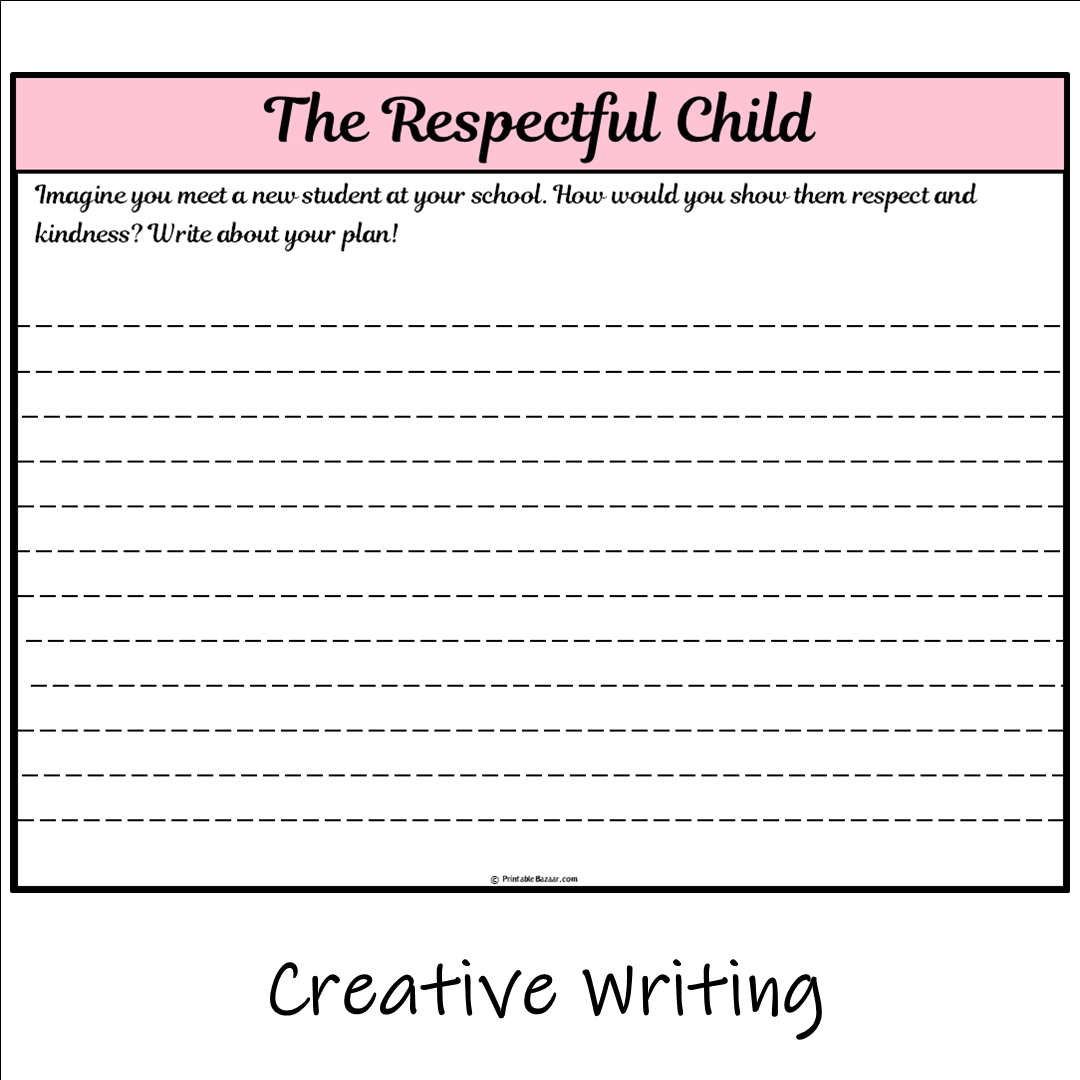 The Respectful Child | Main Idea and Supporting Details Reading Passage and Questions