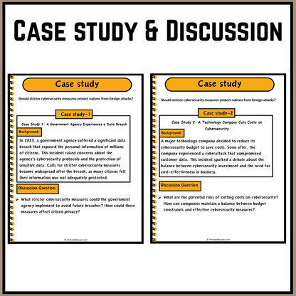 Should stricter cybersecurity measures protect nations from foreign attacks? | Debate Case Study Worksheet