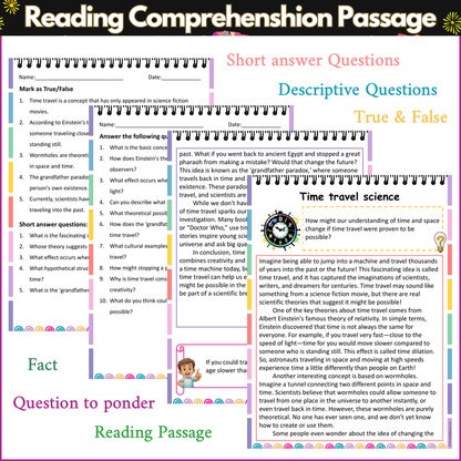 Time travel science | Reading Comprehension Passage and Questions