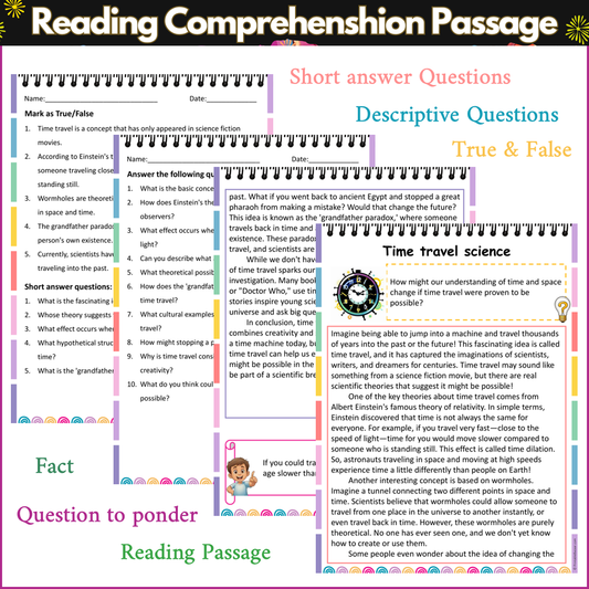 Time travel science | Reading Comprehension Passage and Questions