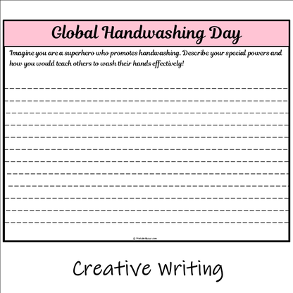 Global Handwashing Day | Main Idea and Supporting Details Reading Passage and Questions