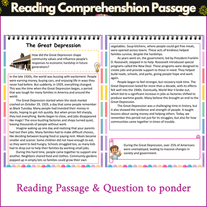 The Great Depression | Reading Comprehension Passage and Questions