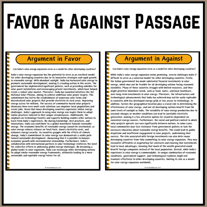 Can India's solar energy expansion serve as a model for other developing countries? | Debate Case Study Worksheet