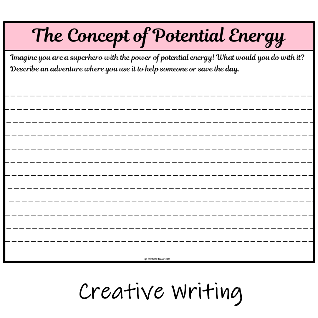 The Concept of Potential Energy | Main Idea and Supporting Details Reading Passage and Questions