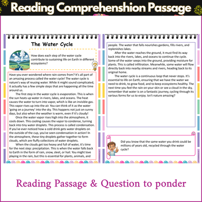 The Water Cycle | Reading Comprehension Passage and Questions