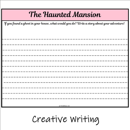 The Haunted Mansion | Main Idea and Supporting Details Reading Passage and Questions