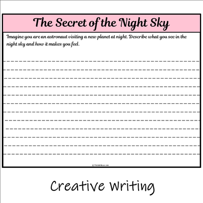 The Secret of the Night Sky | Main Idea and Supporting Details Reading Passage and Questions