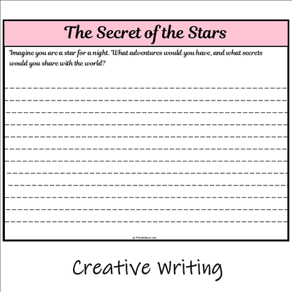 The Secret of the Stars | Main Idea and Supporting Details Reading Passage and Questions