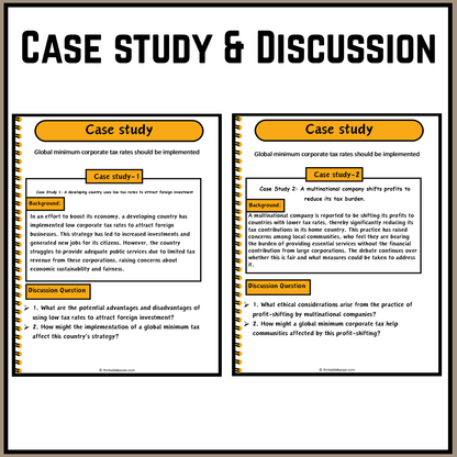 Global minimum corporate tax rates should be implemented | Debate Case Study Worksheet