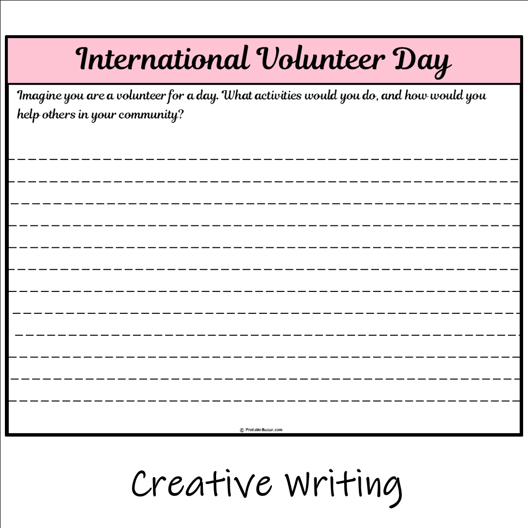 International Volunteer Day | Main Idea and Supporting Details Reading Passage and Questions