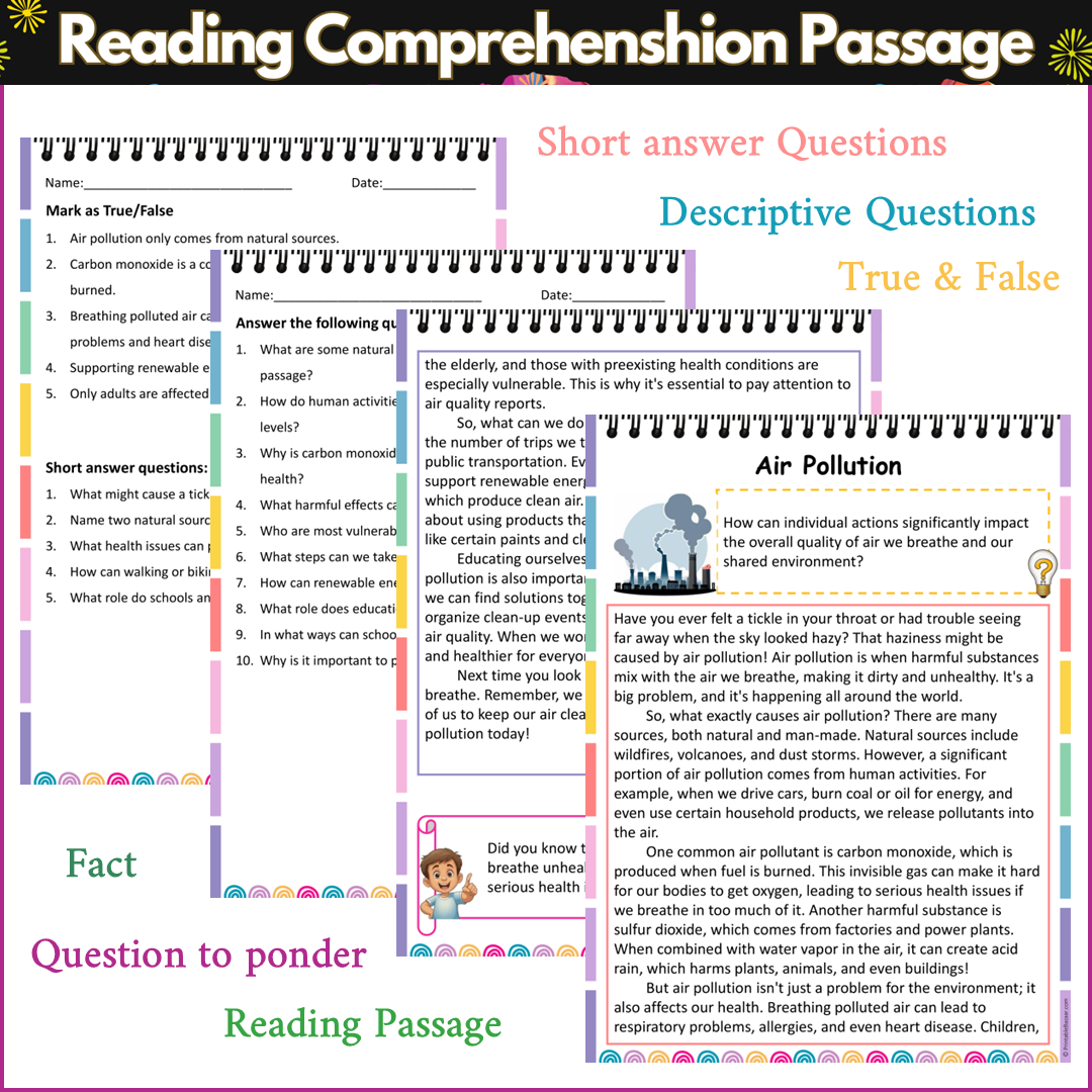 Air Pollution | Reading Comprehension Passage and Questions