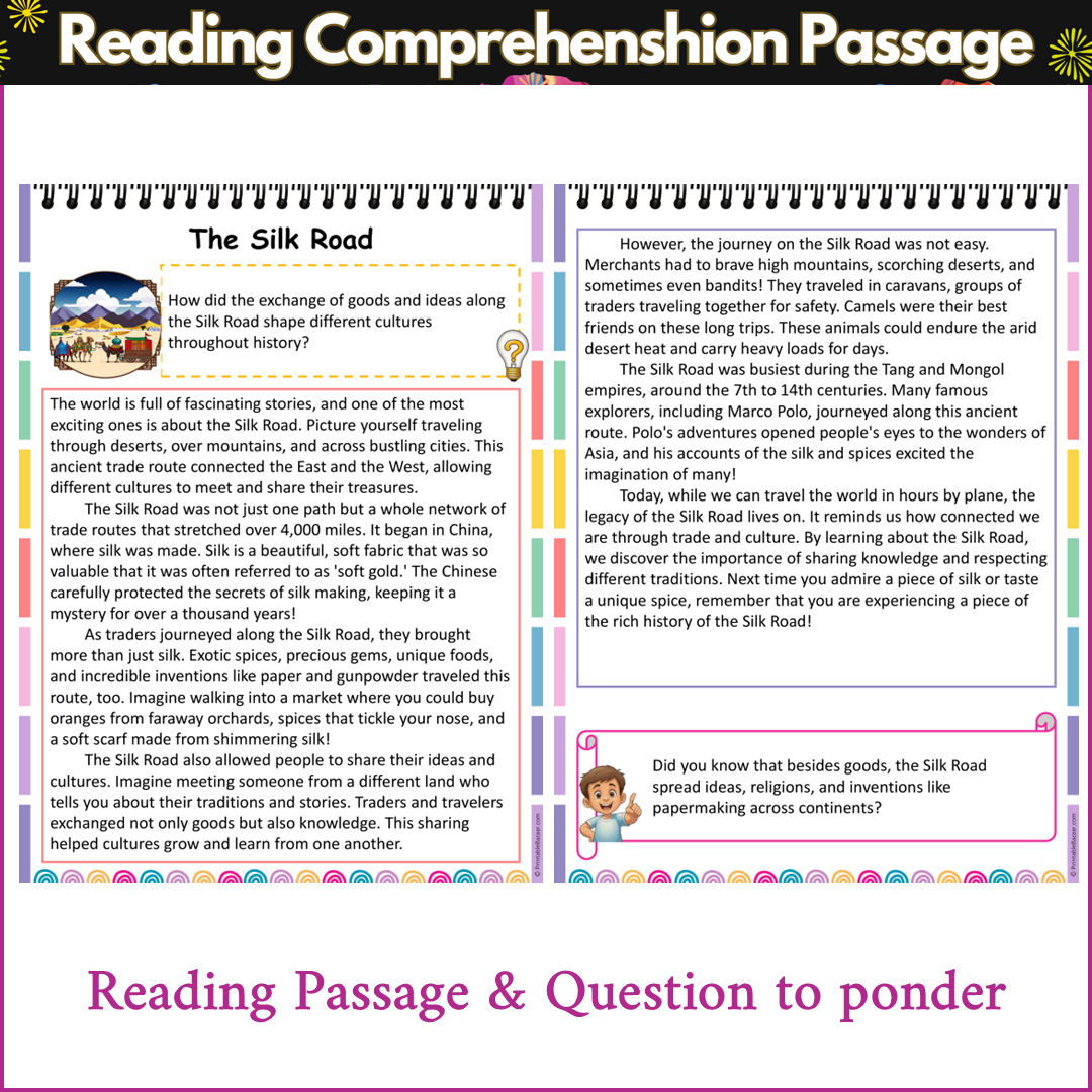 The Silk Road | Reading Comprehension Passage and Questions