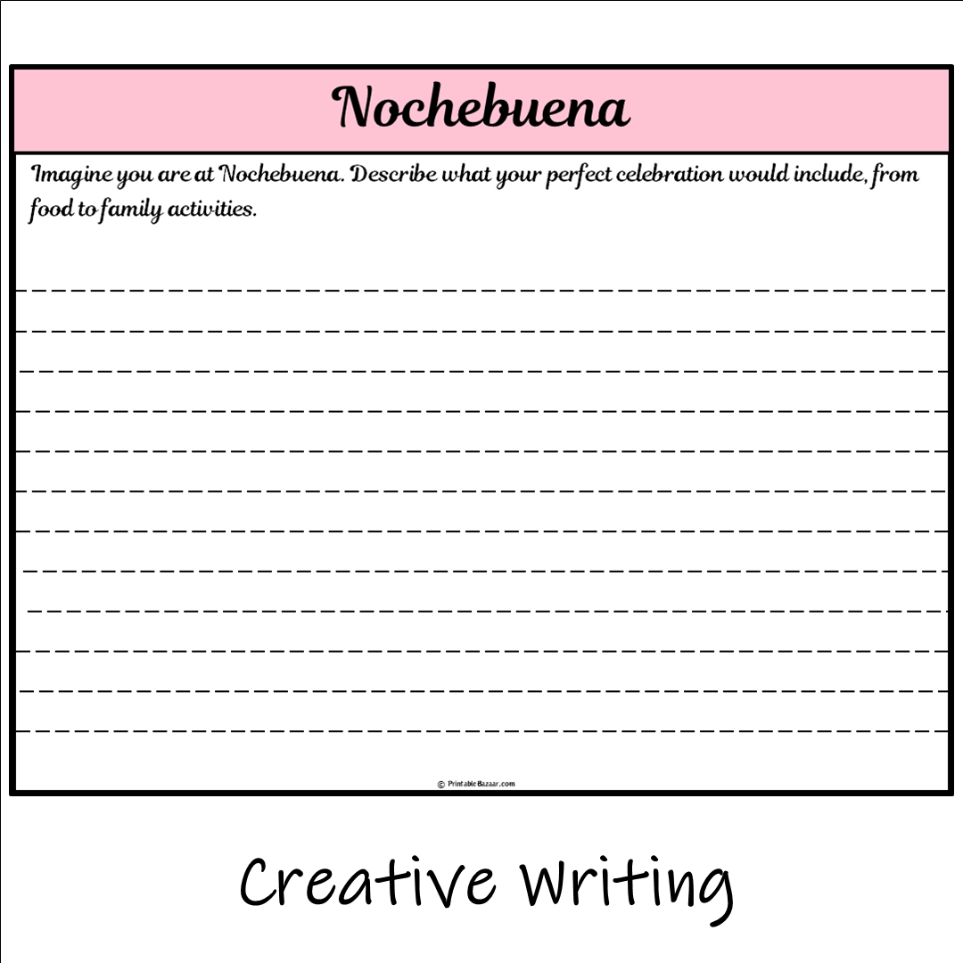 Nochebuena | Main Idea and Supporting Details Reading Passage and Questions