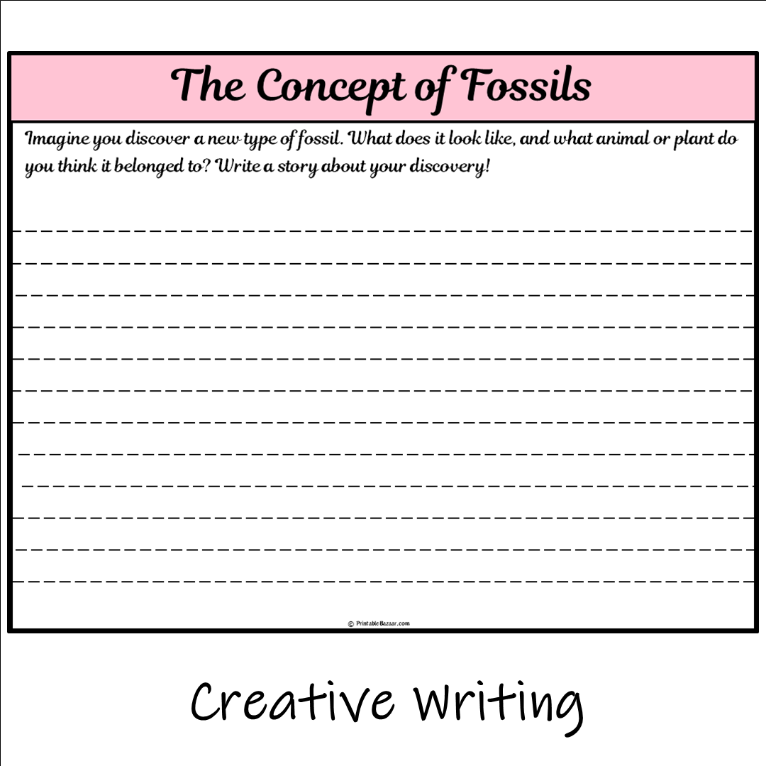 The Concept of Fossils | Main Idea and Supporting Details Reading Passage and Questions